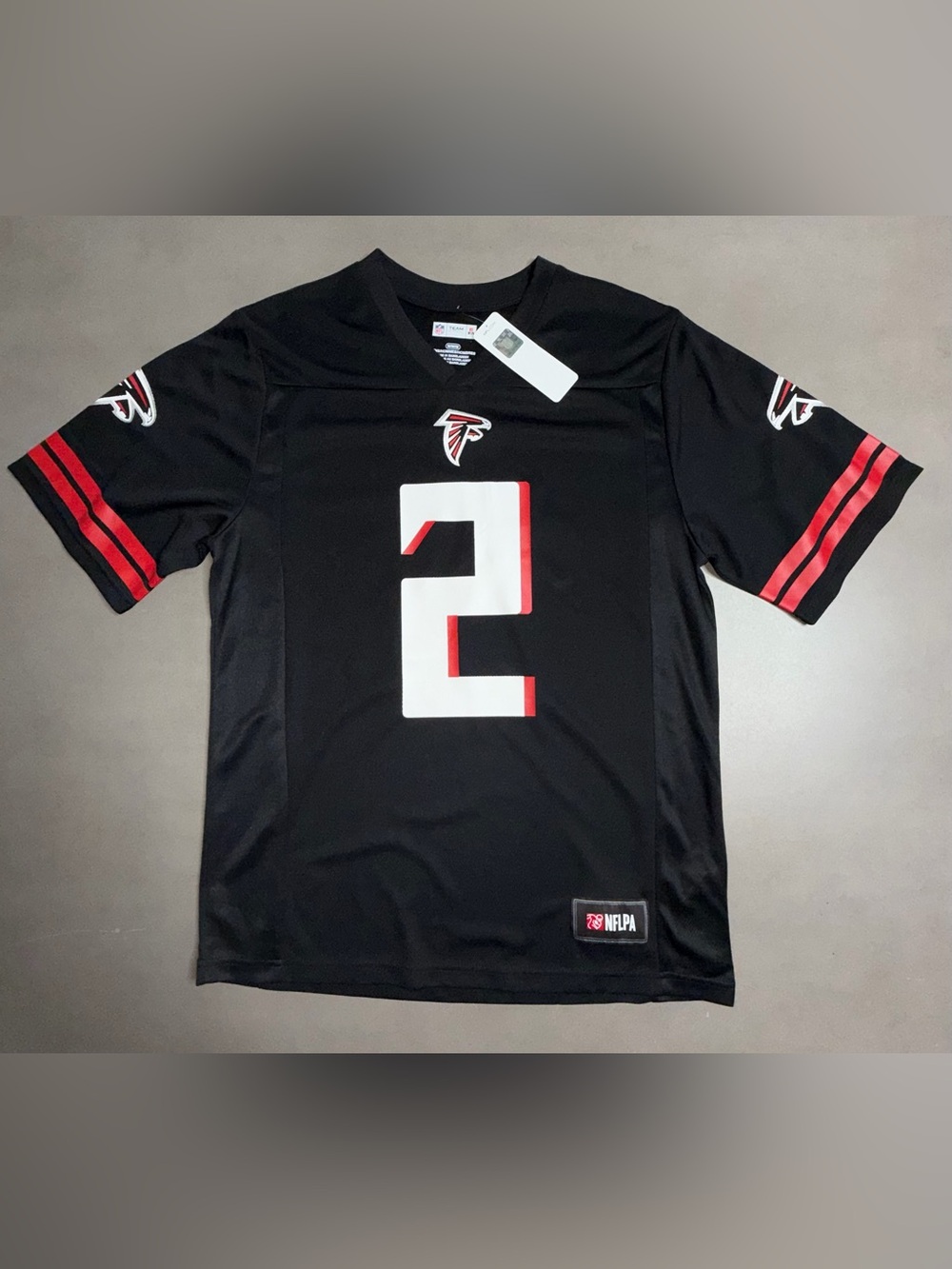NFL Team Apparel Black Atlanta Falcons NFL Throwback Jersey #2 Ryan - M
